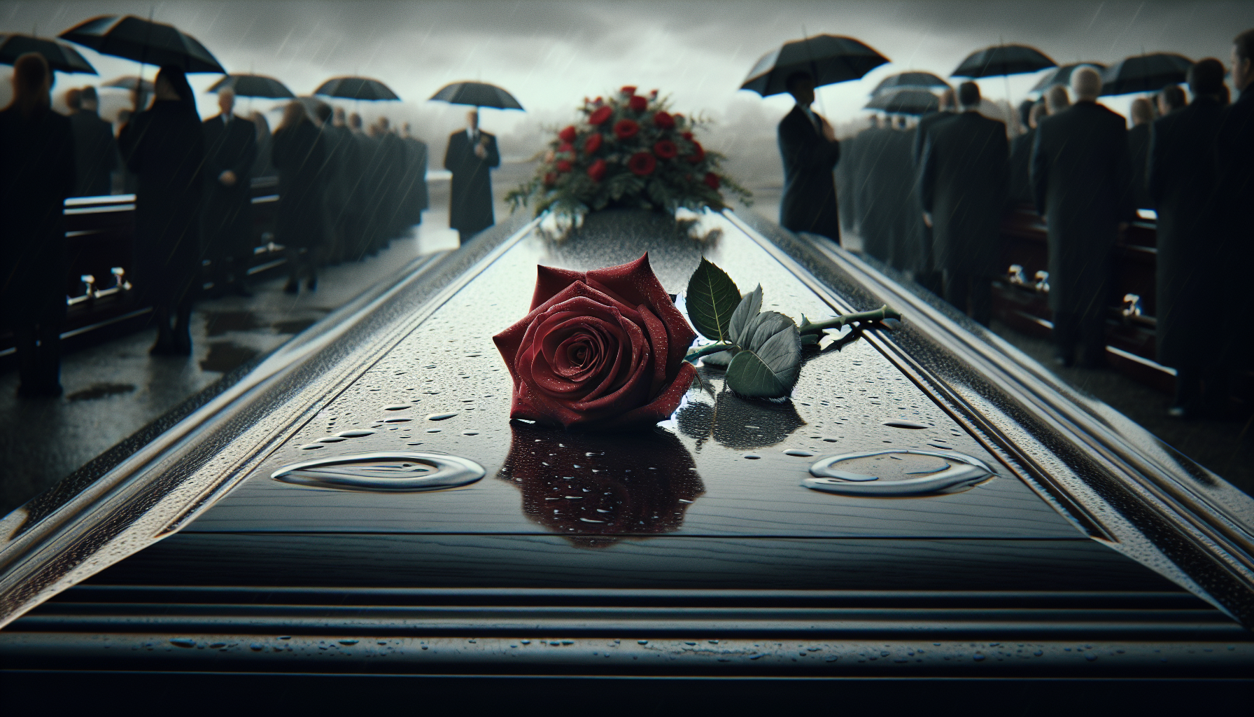 Yksi ruusu hautajaisiin, minkä värinen